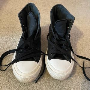 Converse Black and White High-Top Sneakers